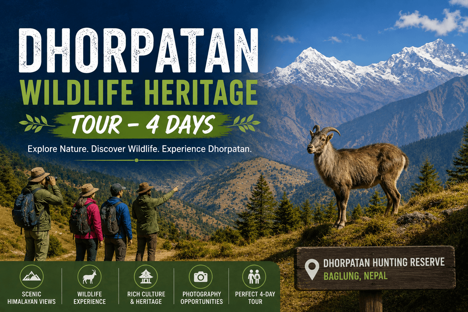 Dhorpatan Wildlife Heritage Tour – 4 Days